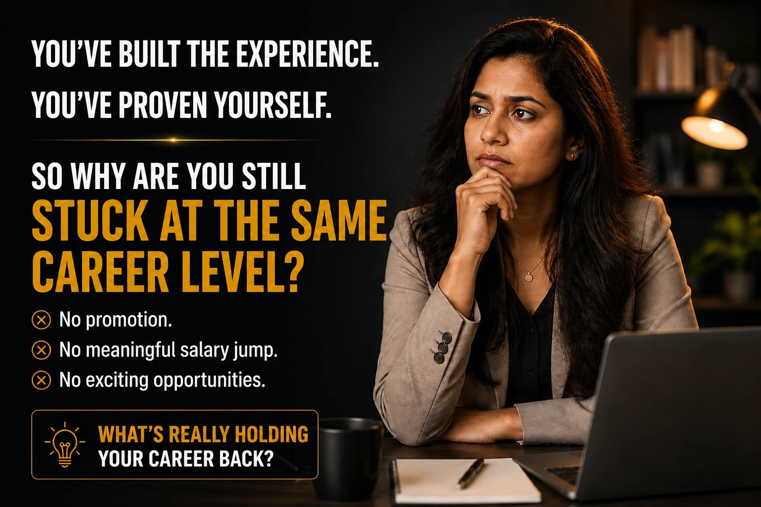 Performing well, working hard, yet your career has stalled? Discover what's really holding your career back with Career MRI™